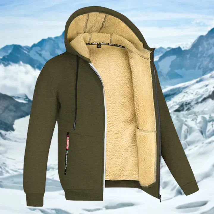 Arie | Herren Wintermantel mit Kapuze und langen Ärmeln