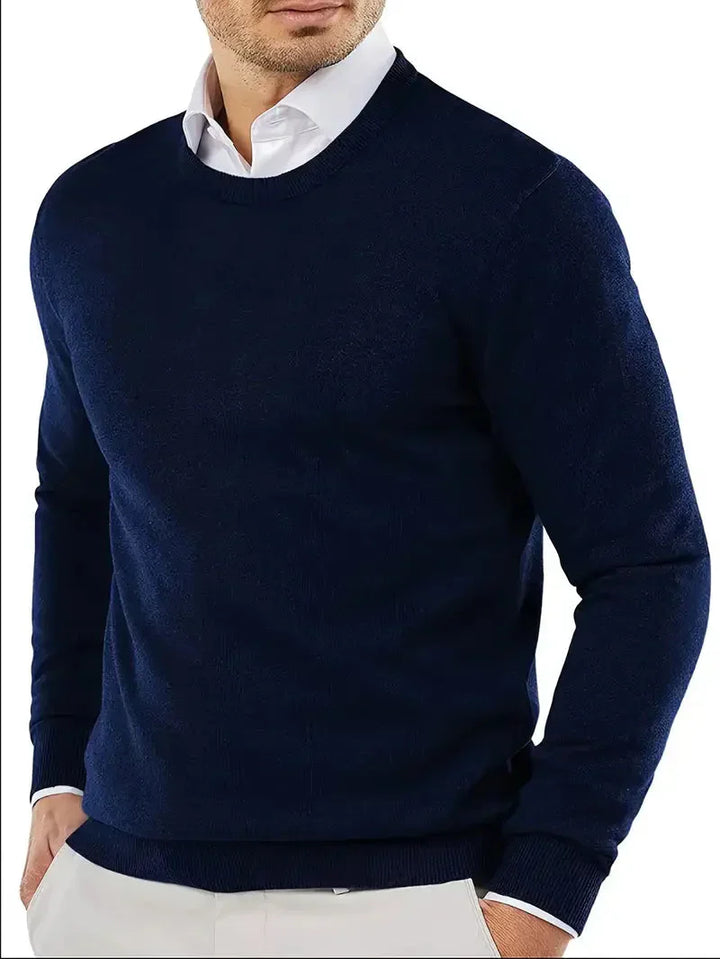 Brit und Boho | Oliver Essential Strickpullover mit Rundhalsausschnitt