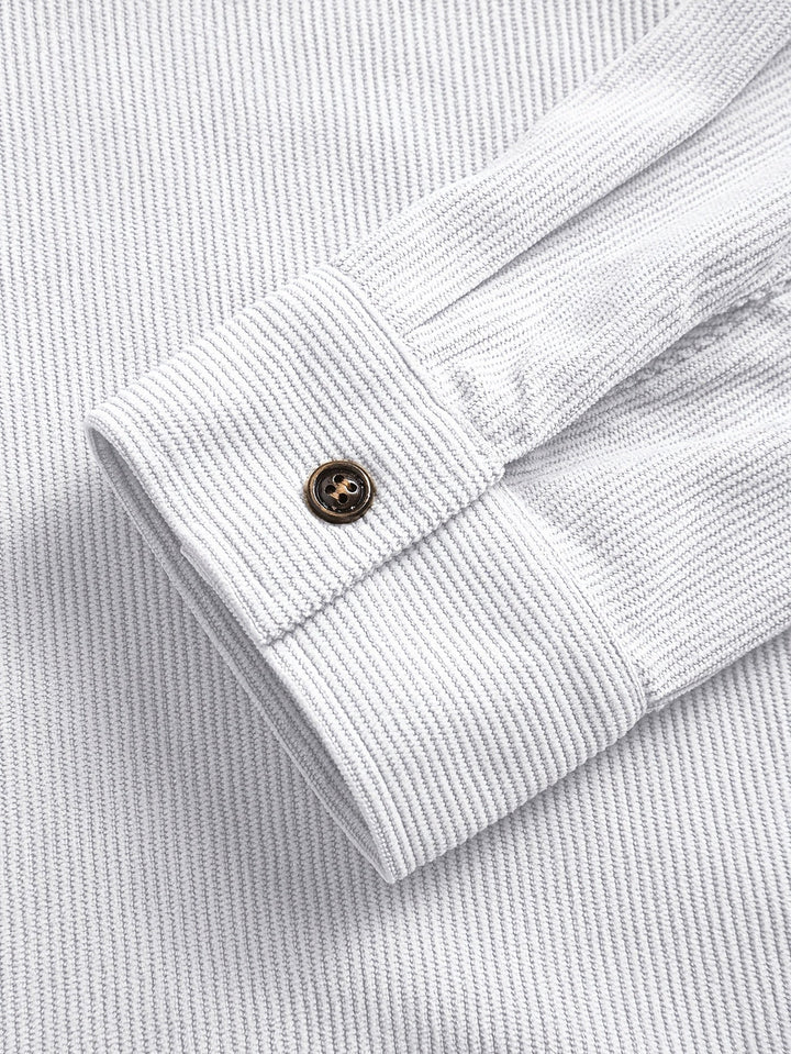 Lukas | Herren Langarm-Overshirt mit Knöpfen und Taschen