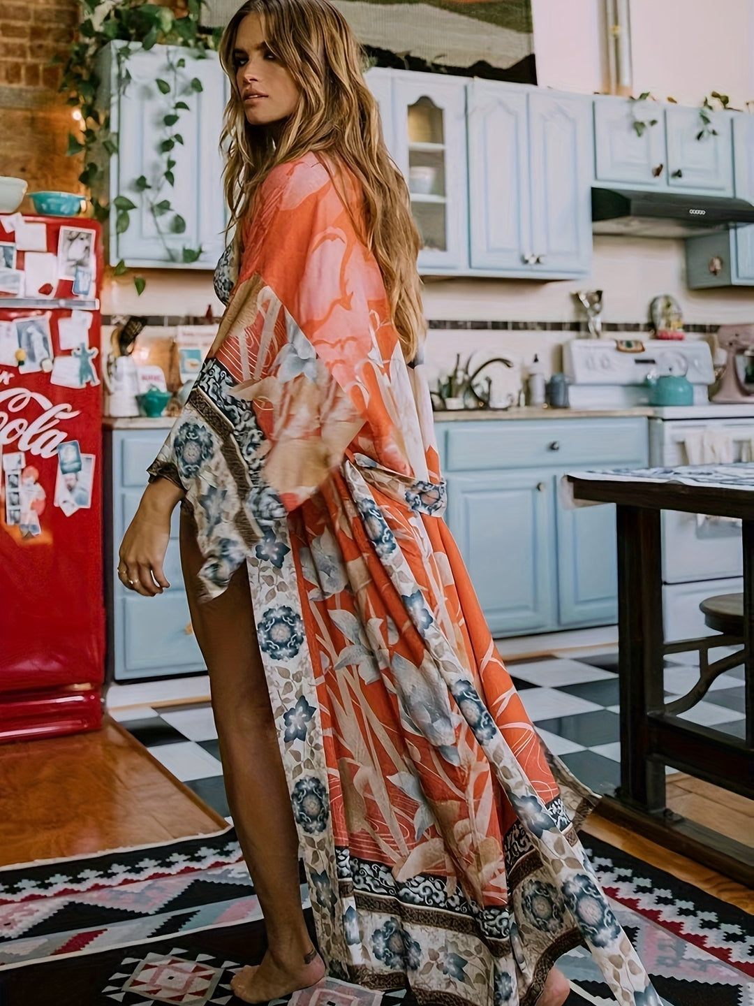 Elena | Damen Maxi-Kimono