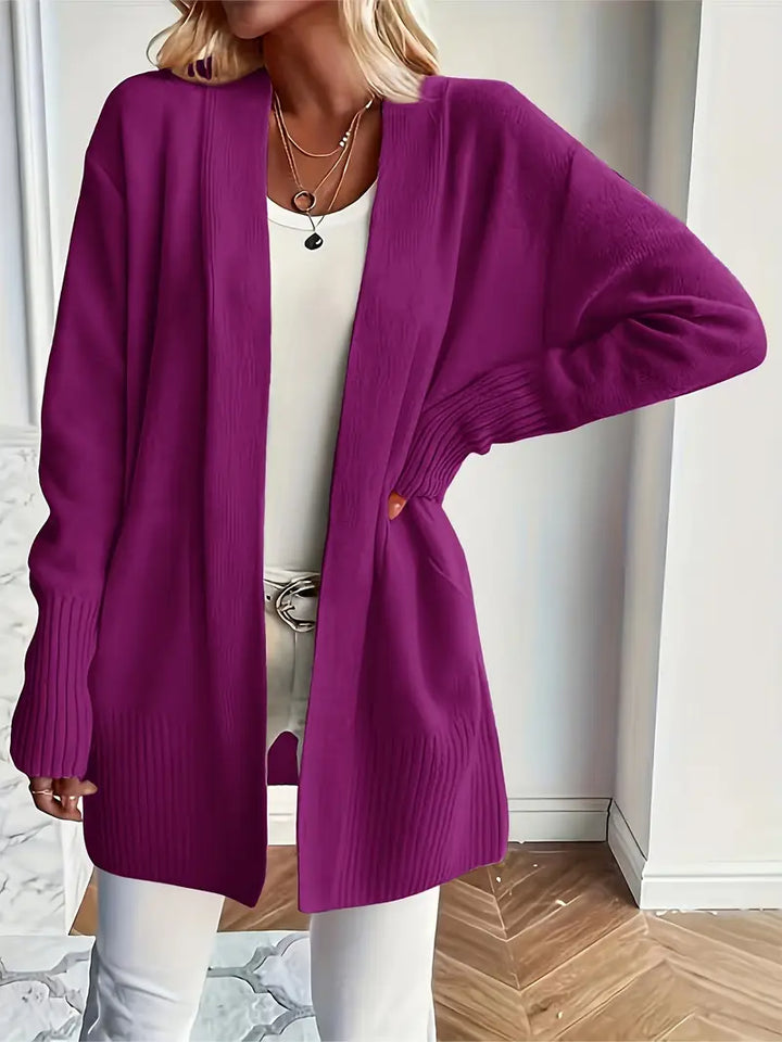 Flor | Gemütlicher Strickcardigan für Damen mit V-Ausschnitt und langen Ärmeln