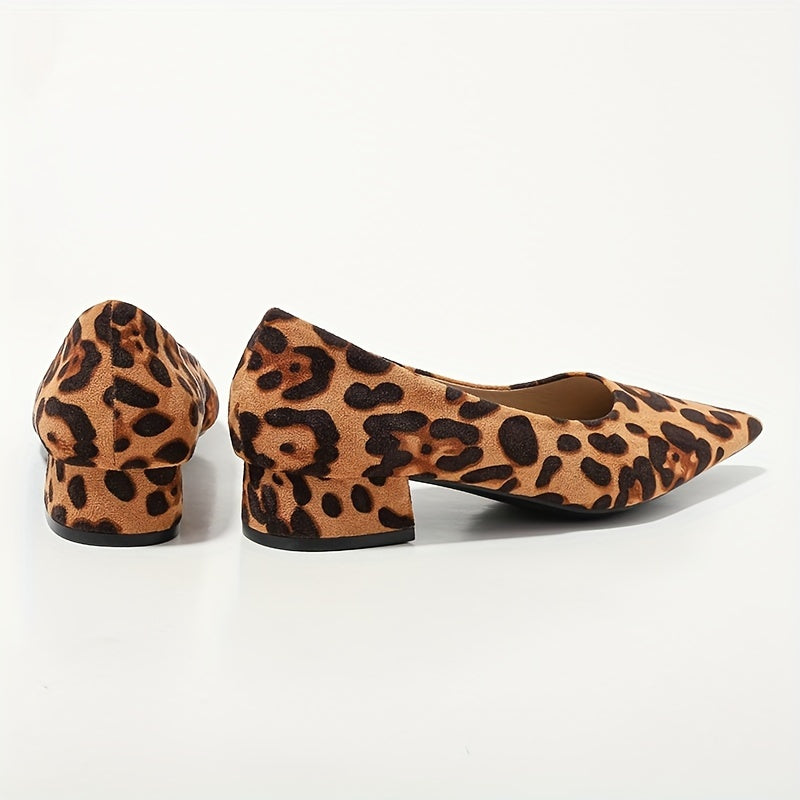 Dina | Leopardenmuster Spitz-Zeh High Heels Pumps für Damen