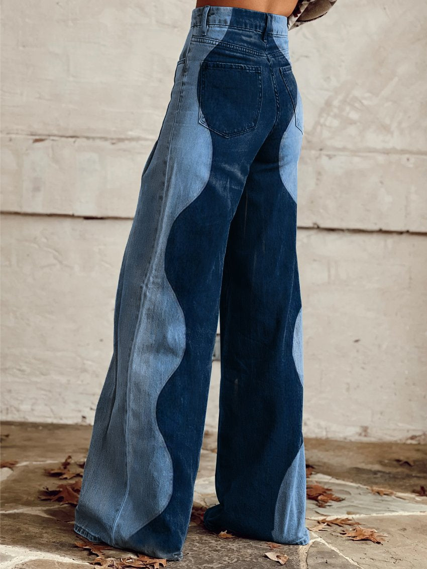 Chloé | Boho Vintage Hose für Damen mit weiter Passform und hohem Bund