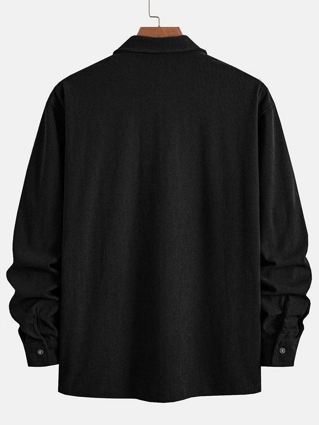 Lukas | Herren Langarm-Overshirt mit Knöpfen und Taschen