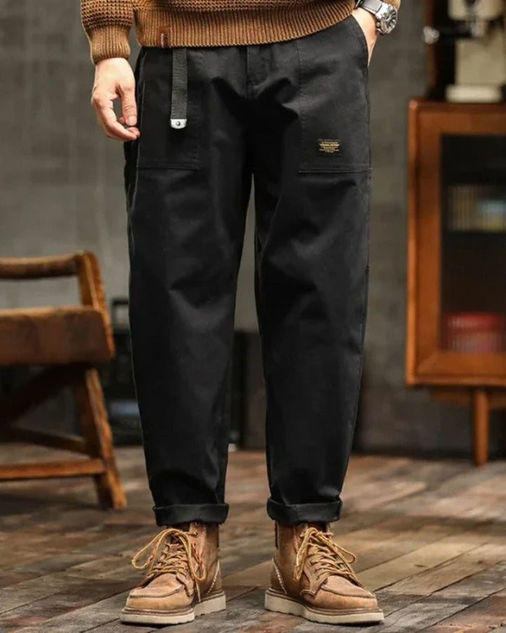 Levin | Vintage Cargo-Hose für Herren mit geradem Bein