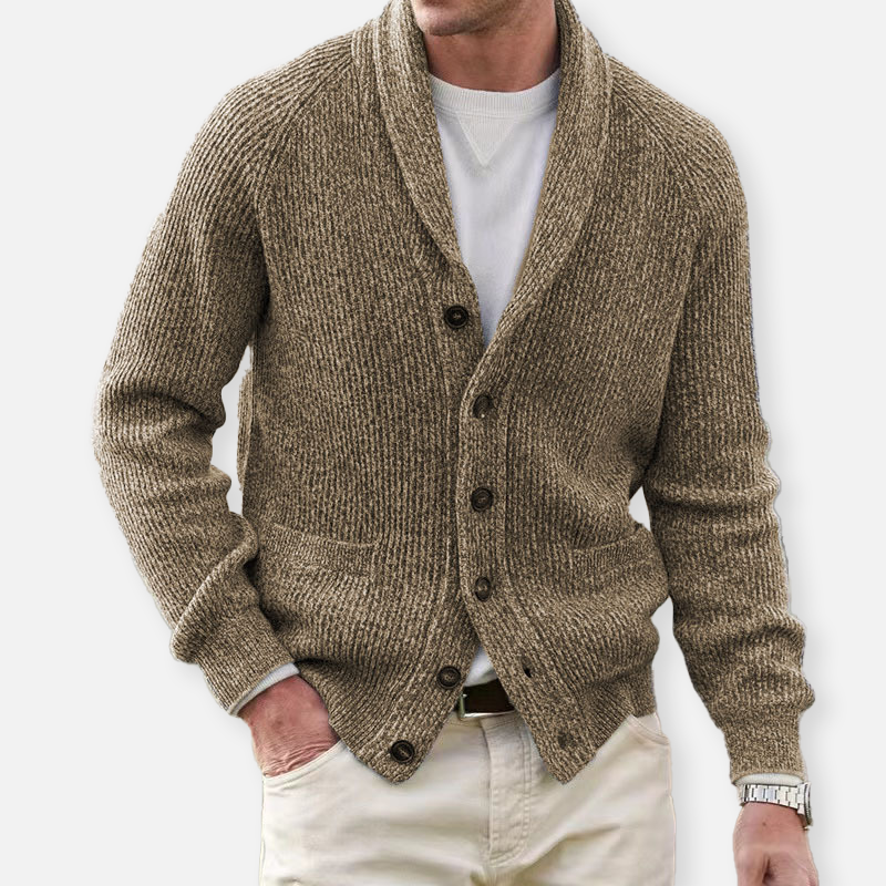 Emanuele | Valente Strickstrickjacke für Herren mit langen Ärmeln