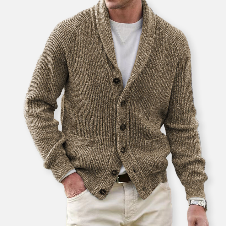 Emanuele | Valente Strickstrickjacke für Herren mit langen Ärmeln