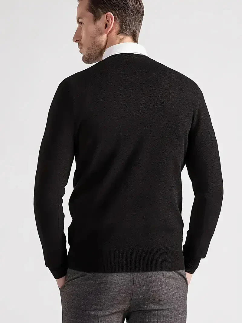 Brit und Boho | Oliver Essential Strickpullover mit Rundhalsausschnitt