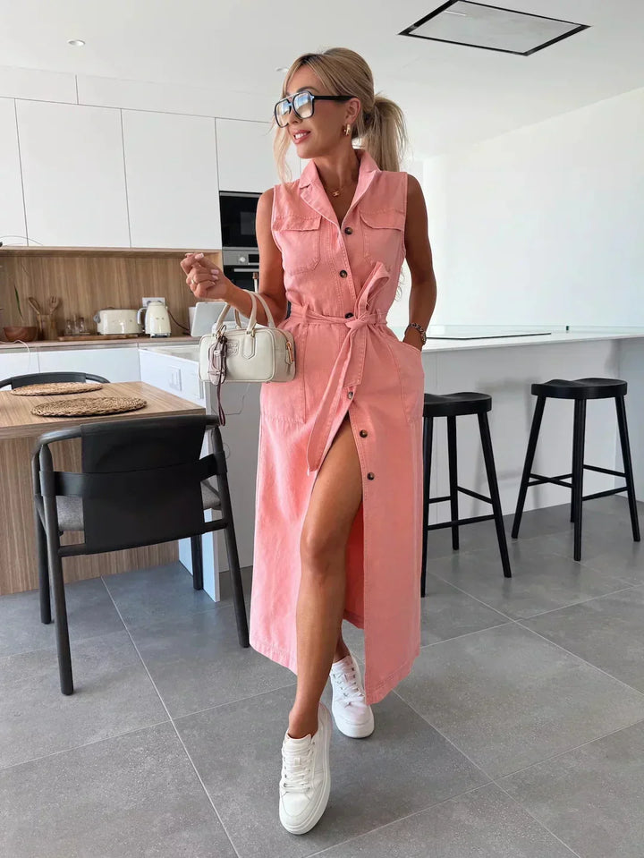 Diane | Denim Maxikleid für Damen