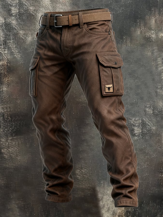 Dave | Thermo-Isolierte Cargo-Hose für Herren mit geradem Bein und mittlerem Bund