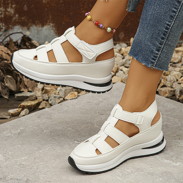 Martina | Orthopädische Klettsandalen für Damen mit niedrigem Absatz