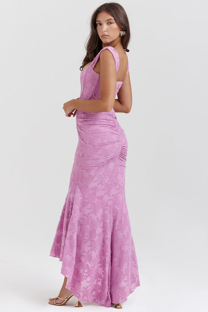 Boheme | Ärmelloses Raffung Bodycon Abendkleid für Damen