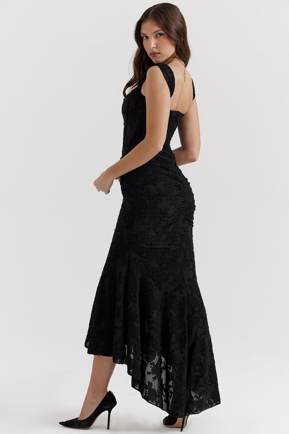 Boheme | Ärmelloses Raffung Bodycon Abendkleid für Damen