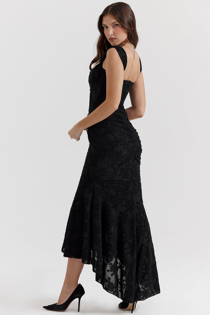 Boheme | Ärmelloses Raffung Bodycon Abendkleid für Damen