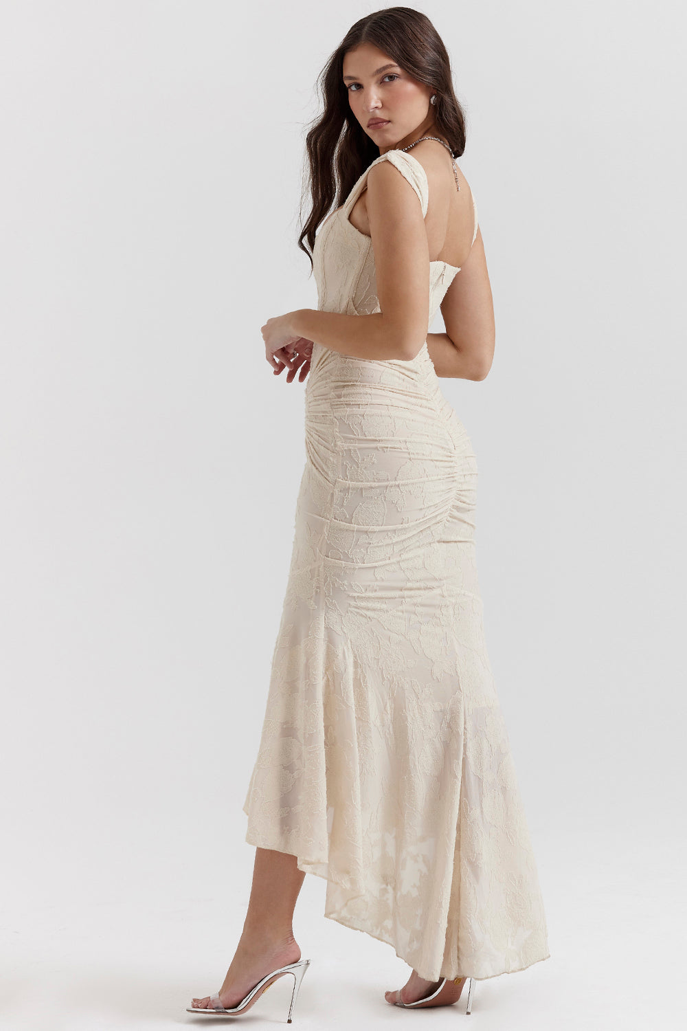 Boheme | Ärmelloses Raffung Bodycon Abendkleid für Damen