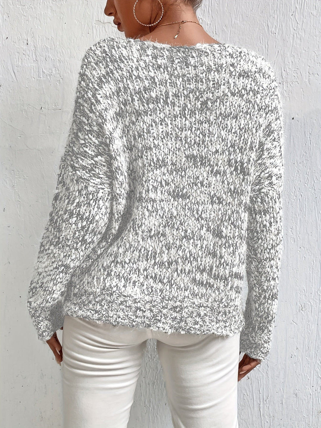 Serina | Lässiger Pullover für Damen mit langen Ärmeln und Batik-Optik