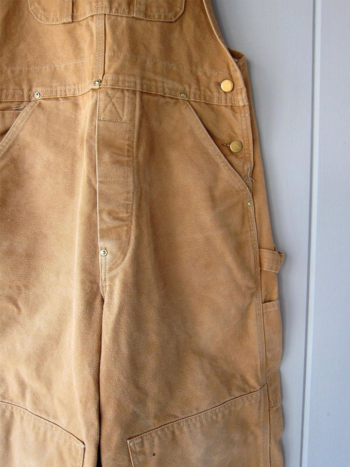Damen Latzhose mit Knöpfen und Taschen