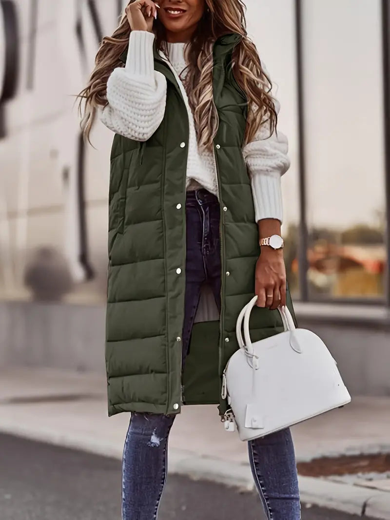 Marzia | Mantel für Damen mit Kapuze und Knöpfen Auf Der Vorderseite