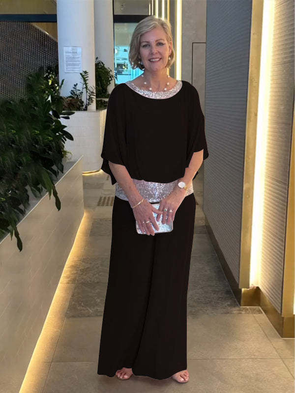 Mireya | Klassisches Elegantes Set für Damen mit Rundhalsausschnitt und 3/4-Ärmeln