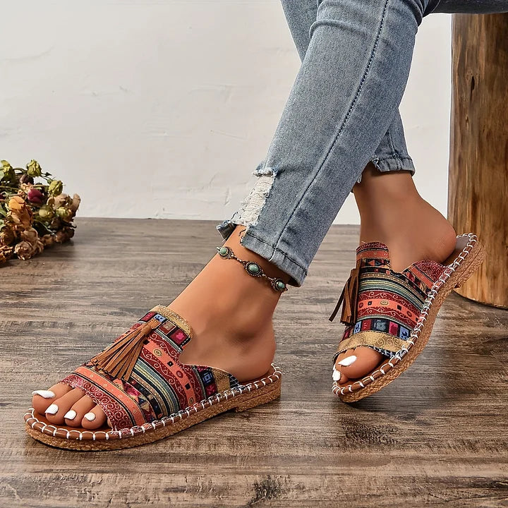 Lorraine | Lässige Orthopädische Sandalen für Damen mit flachem Absatz