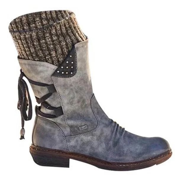 Valeria | Wasserdichte Stiefel für Damen mit Reißverschluss An Der Wade