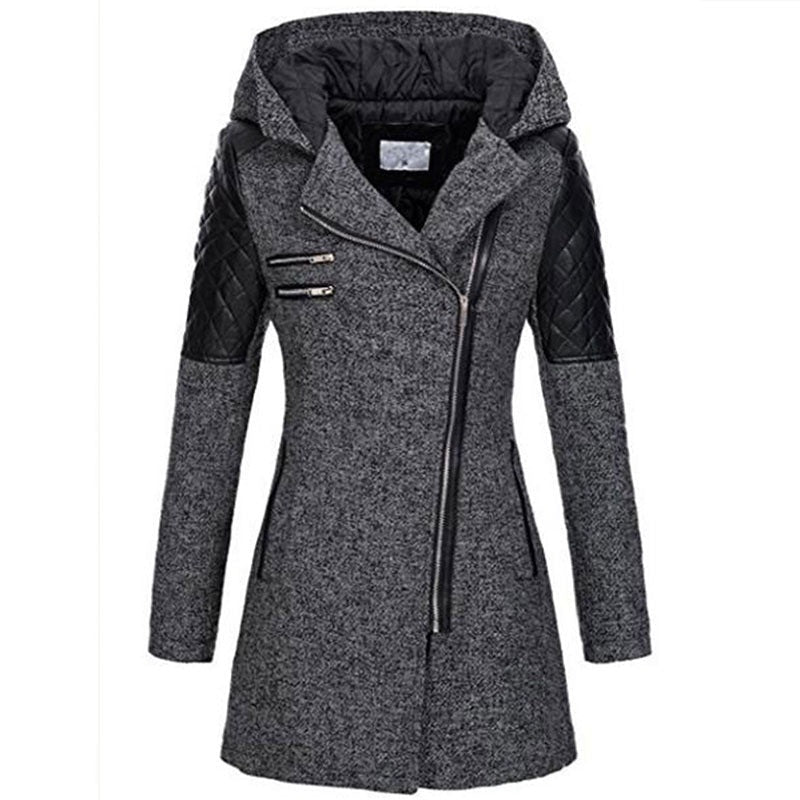 Rose | Winterjacke für Damen mit Kapuze und langen Ärmeln