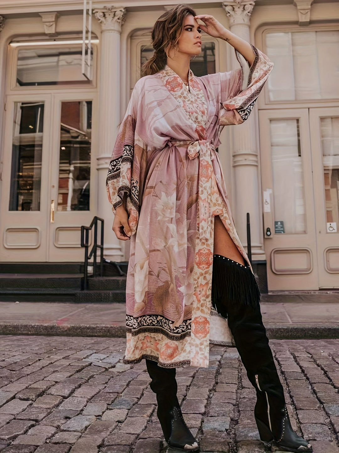 Elena | Damen Maxi-Kimono