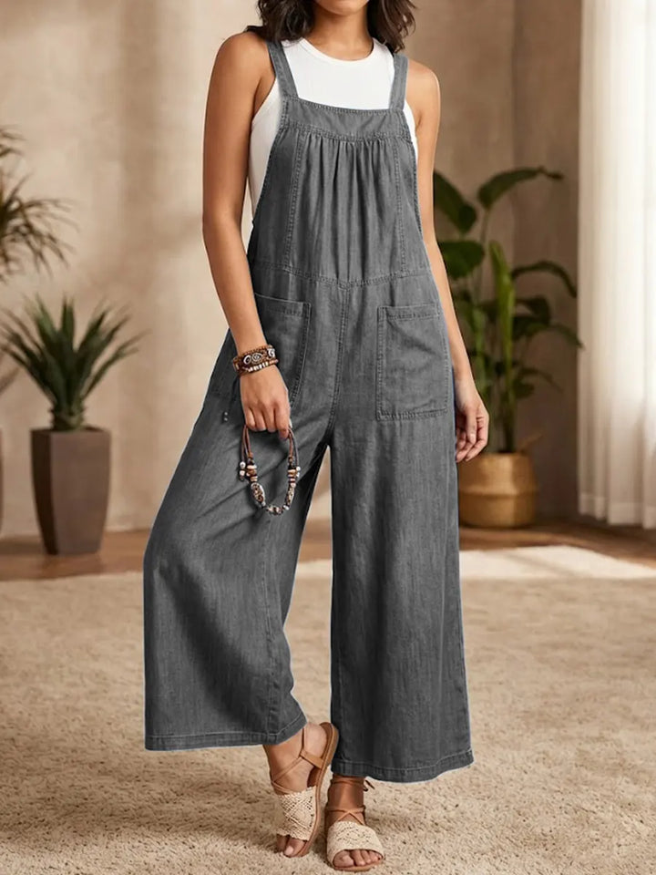 Solmira | Lässiger Denim-Jumpsuit für Damen mit Trägern