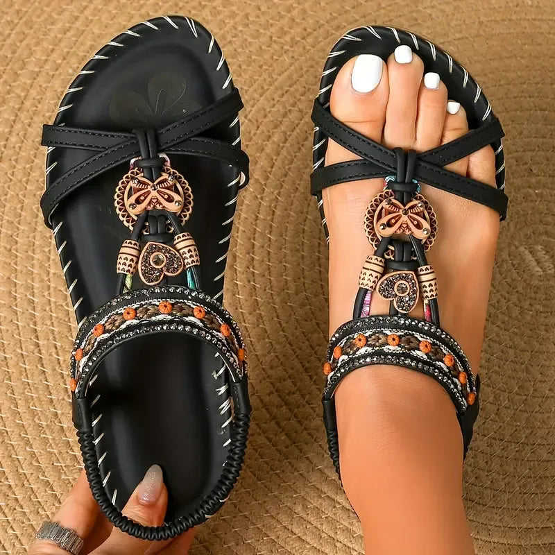Colella | Elegante Orthopädische Blüten Sandalen für Damen