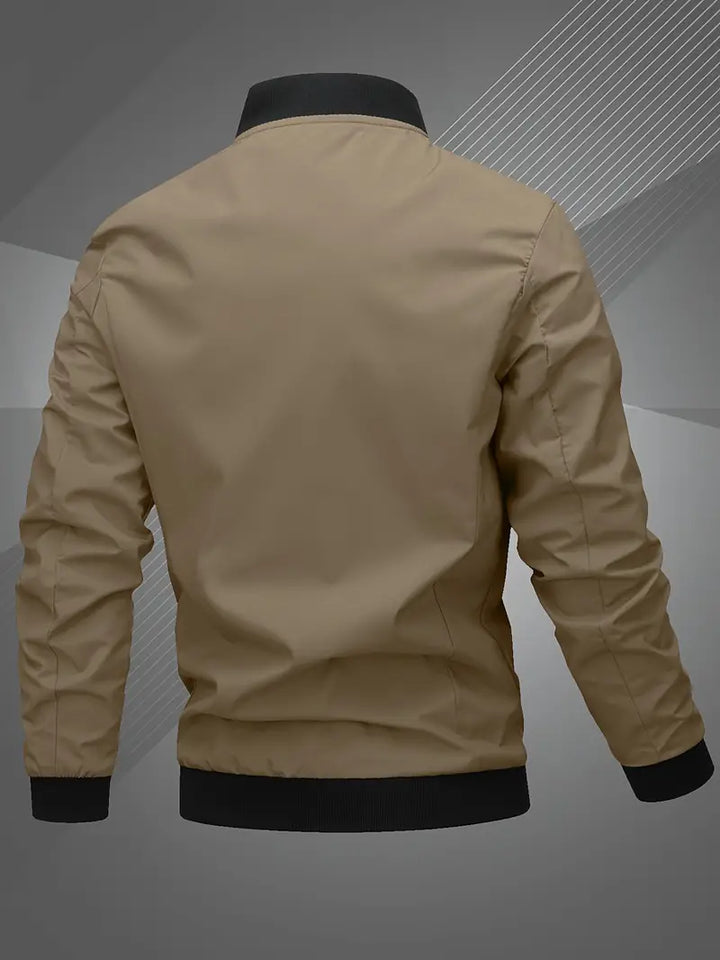 Finn | Lässige Bomberjacke für Herren mit Gesticktem Buchstaben für Männer
