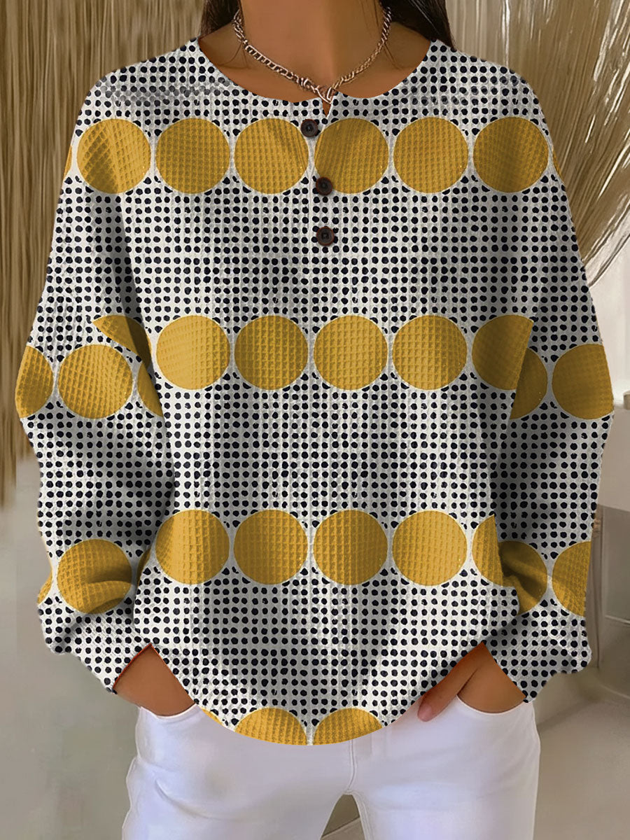 Thyra | Vintage Pullover für Damen mit geometrischem Muster