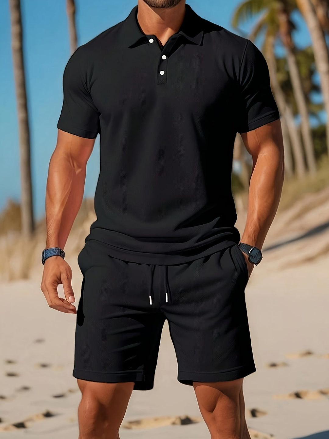 Lance | Premium Freizeitset für Herren mit kurzen Ärmeln