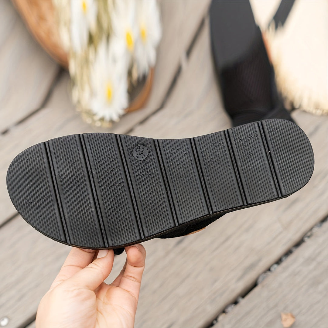 Gaia | Atmungsaktive Mesh-Slidesandalen für Damen mit flachem Absatz