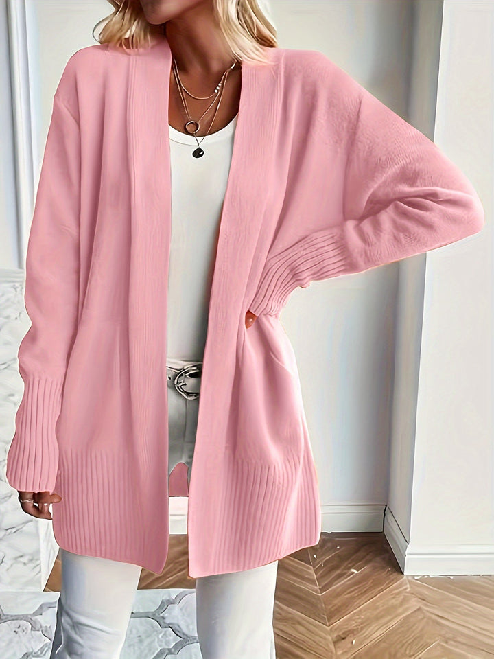 Flor | Gemütlicher Strickcardigan für Damen mit V-Ausschnitt und langen Ärmeln