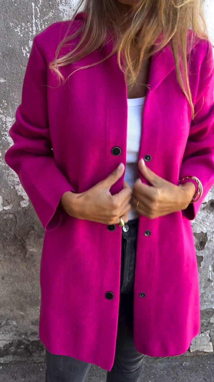 Luigia | Lässige Einreihige Kapuzenjacke für Damen mit langen Ärmeln