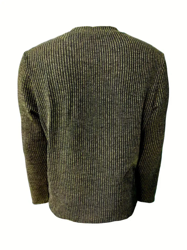 Brit und Boho | Logan Luxe Strickpullover mit Rundhalsausschnitt und langen Ärmeln