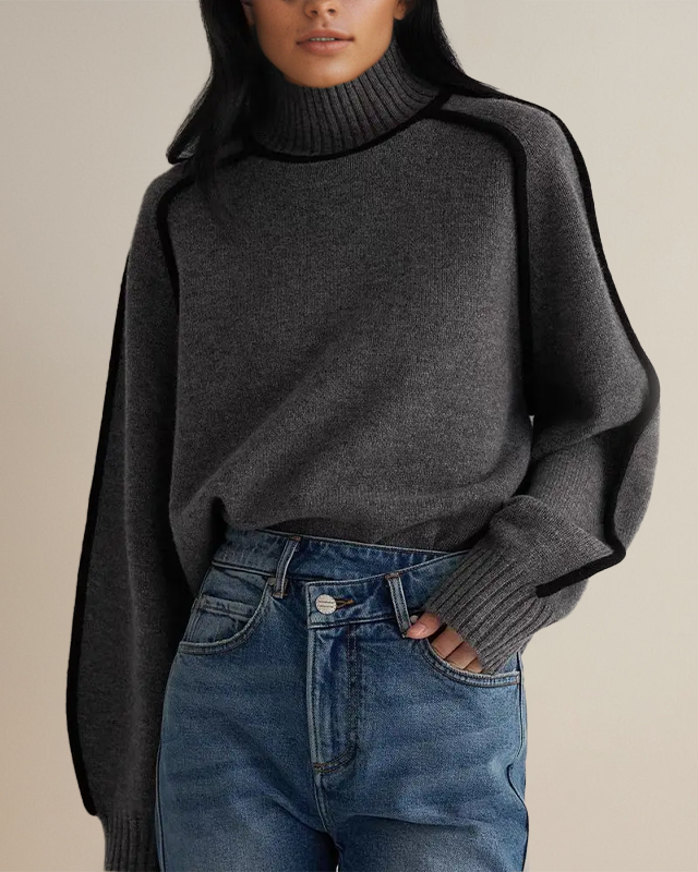 Sophie | Hochwertiger Pullover für Damen mit Rollkragen und langen Ärmeln