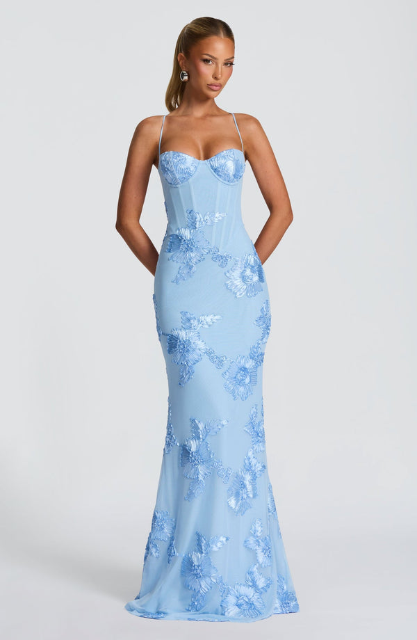 Damen Maxikleid, Schnürung