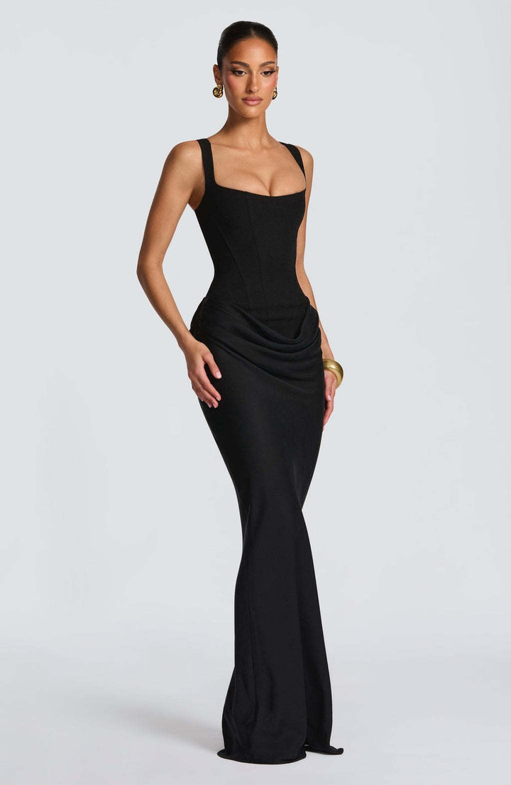 Damen Ärmelloses Maxikleid mit quadratischem Ausschnitt