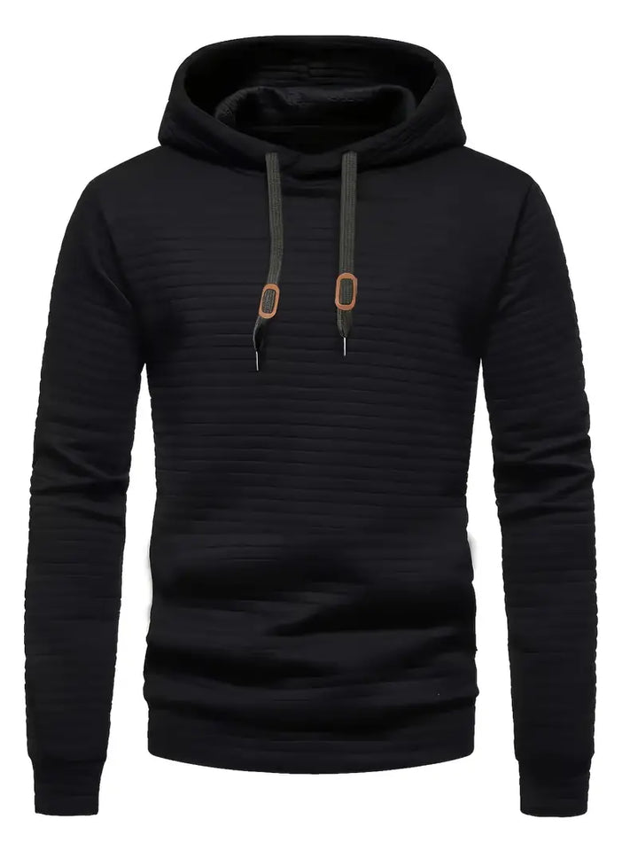 Emanuele | Männer Waffel Casual Hoodies für Herren mit Kapuze und langen Ärmeln