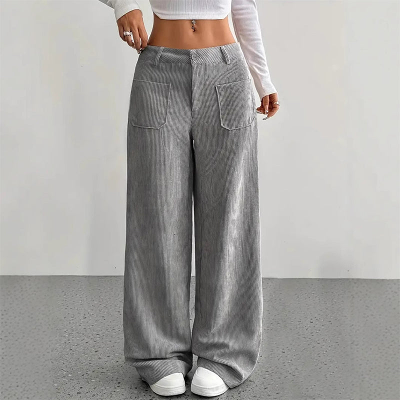 Damen Freizeit-Hochbundhose | Lockere Passform für ultimativen Komfort und Stil