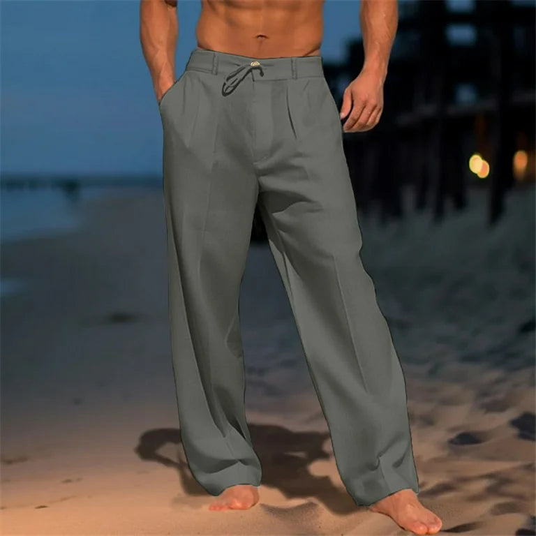 Nerry | Entspannte Strandhose für Herren mit weiter Passform und mittlerem Bund