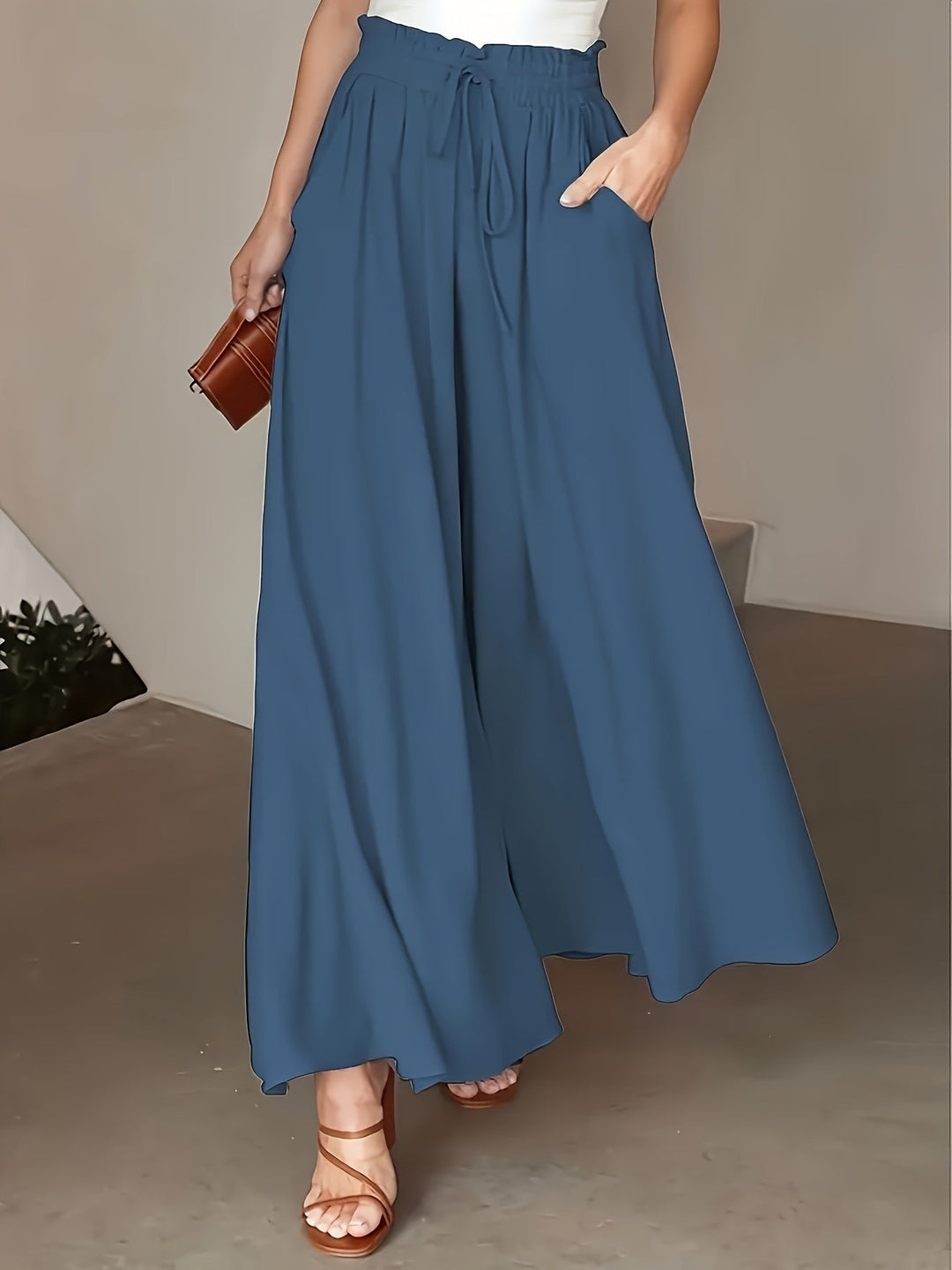 Jane | Schicke Weite-Hosen für Damen mit hohem Bund