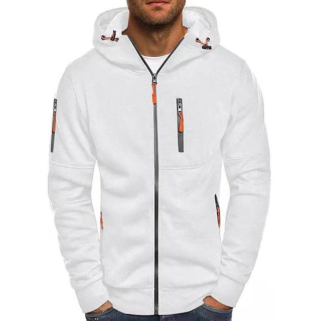 Mave | Kapuzenjacke für Herren mit Reißverschluss und langen Ärmeln