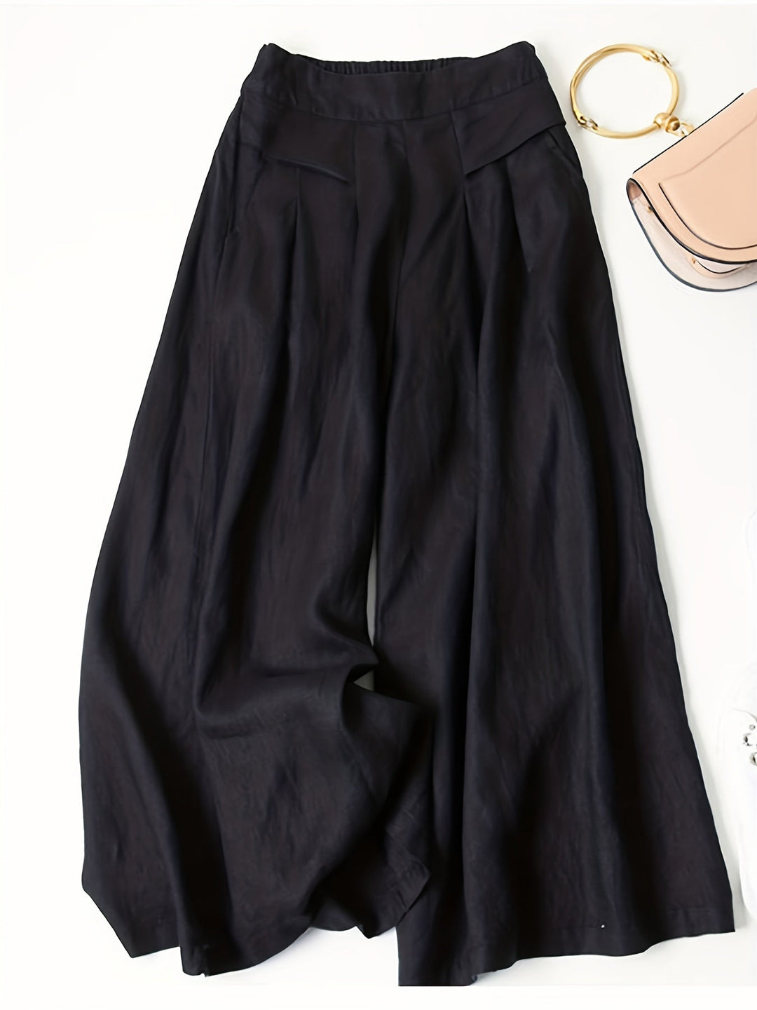 Bella | Bequeme Capri-Hosen für Damen mit weitem Bein und hohem Bund