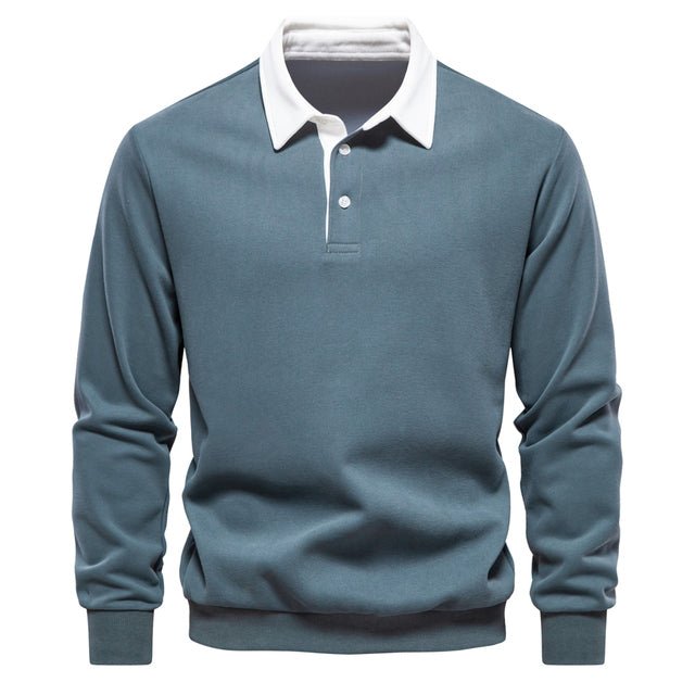 Poloshirt für Herren mit langen Ärmeln