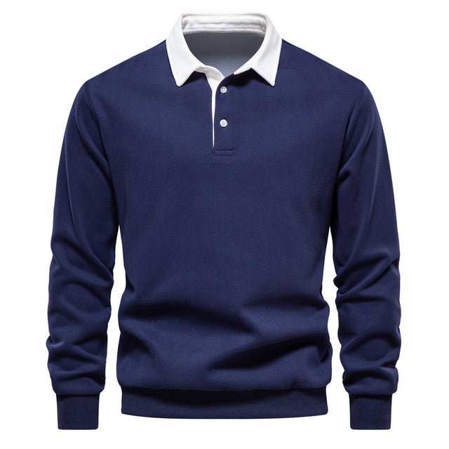 Poloshirt für Herren mit langen Ärmeln