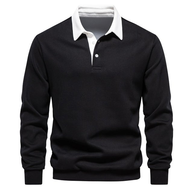 Poloshirt für Herren mit langen Ärmeln