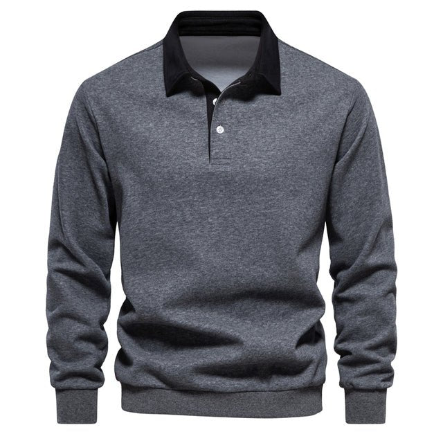 Poloshirt für Herren mit langen Ärmeln