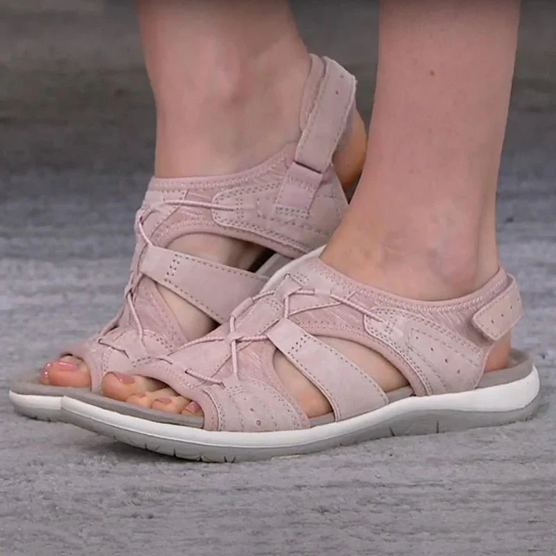 Ultimative Komfort Orthopädische Sandalen für Damen mit niedrigem Absatz